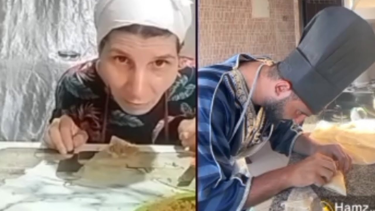 #تحدي ديل بسطيلة قصباوية وحمزة الموت ظحك 🤣🤣