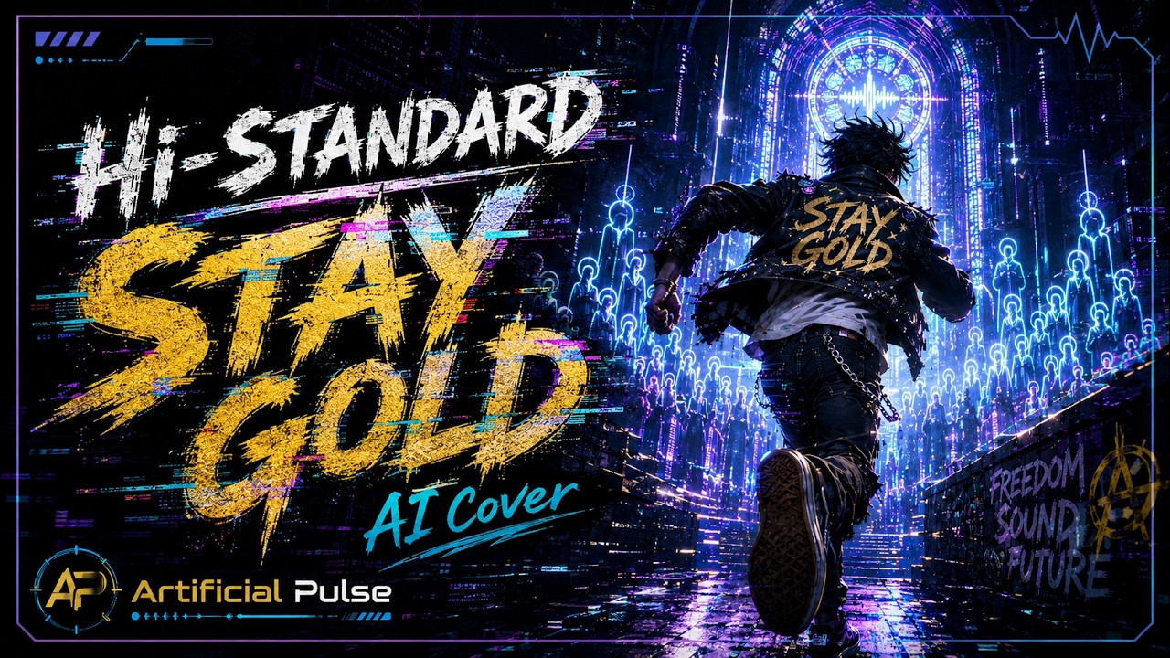 Hi-STANDARD - STAY GOLD｜AI Cover｜Glitch Punk × Cyber Gospel
