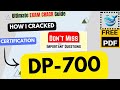 How I Cracked DP-700 Exam in 6 Hours | Implementing Data Engineering Solution Using Microsoft Fabric