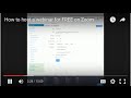 How to host a webinar for FREE on Zoom