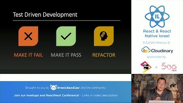 Introduction to Test-Driven Development with Modern JS and React - Roy Osherove | React-IL Meetup
