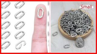 MKCYD Oval Clasp Tiny Carabiner Necklace Clasps – Secure and Easy Jewelry Closures