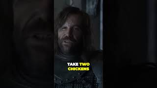 The Hound is hungry for chickens #shorts #arya #got #viralvideo #thehound
