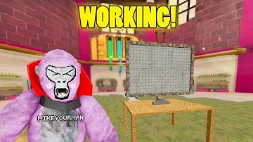 I BUILT A WORKING TV In Gorilla Tag Monke Blocks!