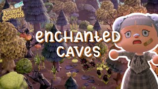 Mysterious Enchanted Caves In A Glowing Forest // Speed Build - Animal Crossing New Horizons