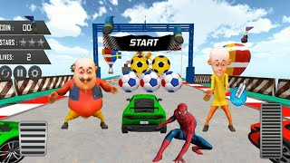 3d Car Driving Class With Motu Patlu 🚓- Android and iOS Gameplay - vlad et nikita en francais screenshot 3