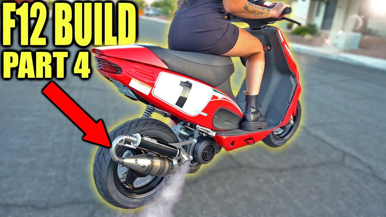 FiRST RiDE! PHANTOM F12 FULL 70cc ENGINE BUILD PART 4 | NCY Pulley,  Variator Tuning