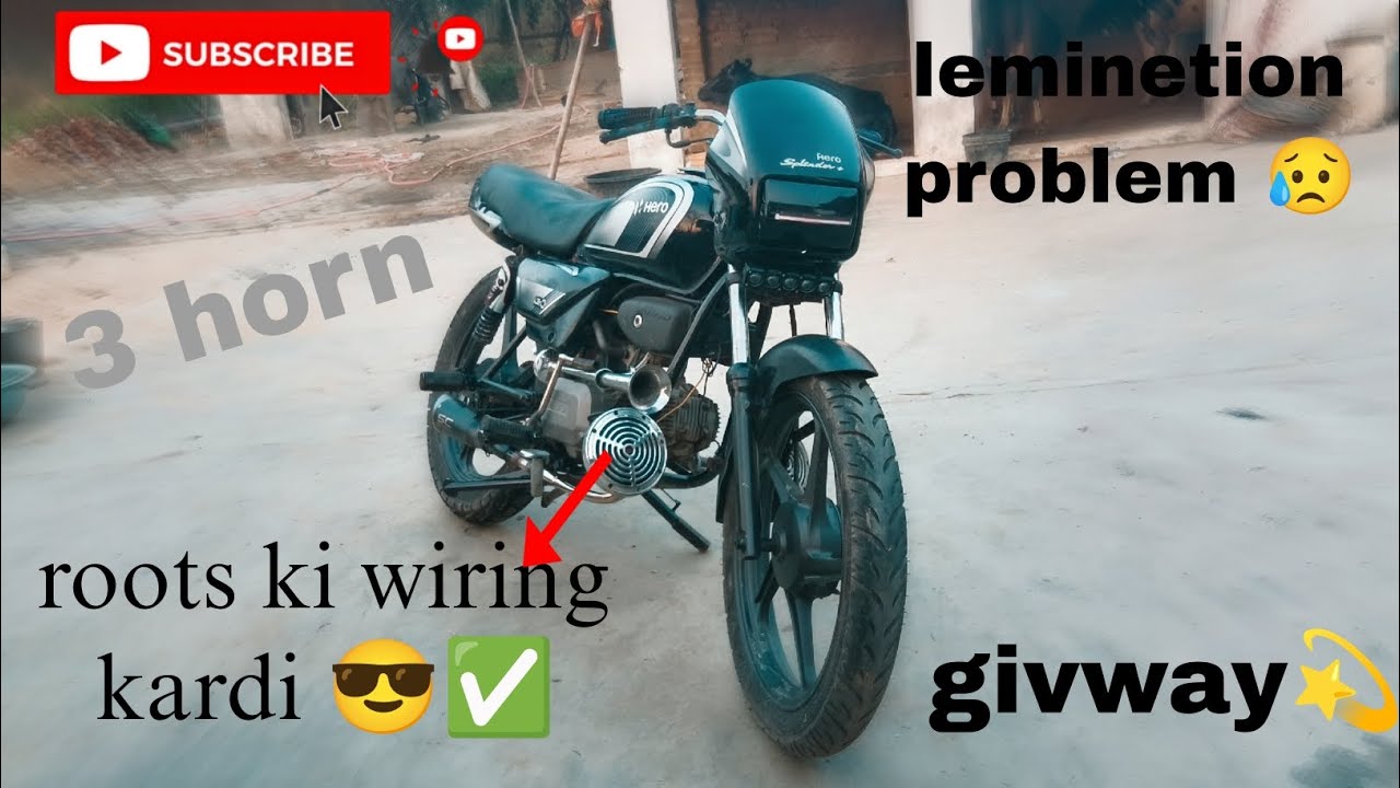 Roots ki wiring kardo aaj 💪💫 leminetion khrab hone lgi😥🥲 givway kardiya instagram pe 🆔@splendar_5911