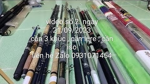 cần câu nhật bãi, cần câu iso, cần câu 3 khúc.
