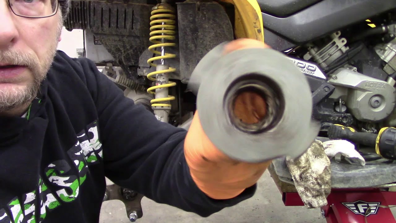 Can Am Renegade trailing arm bearing install part 3 YouTube