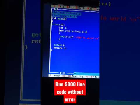 Run 5000  lines of C++ Code without error 😎#viralvideos  #coding  #programming #newyear