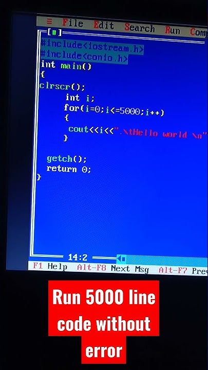 Run 5000 lines of C++ Code without error 😎#viralvideos #coding # ...