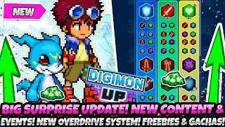 *BIG SURPRISE UPDATE!* New Content & Events! New Overdrive System! Freebies & Gachas! (Digimon Up