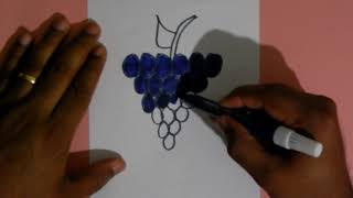 Como Desenhar Um Cacho De Uvas?