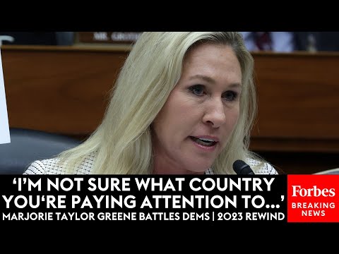 TENSE: Marjorie Taylor Greene Battles Democrats In House Hearings | 2023 Rewind