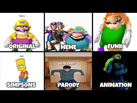 Wawario Waluigi Meme Original Vs Meme