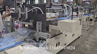 Semi automatic maxi roll jumbo towel bundle packing machine