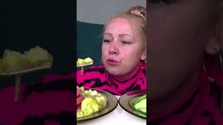 мукбанг жареная картошка с сосисками #mukbang #eatingshow #еда #пп #рецепт #мукбанг