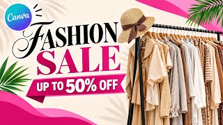 How to Make a Fashion Boutique Flyer in Canva | Business Flyer Design