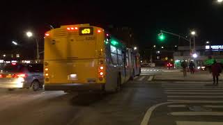 MTA Bus: Rockaway Park bound XD60 6258 Q53 SBS at Broadway/Queens Blvd
