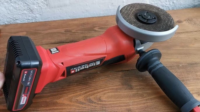 EINHELL TE-AG 18 Li PXC 18v 115mm CORDLESS ANGLE GRINDER TEST and UNBOXING  - YouTube