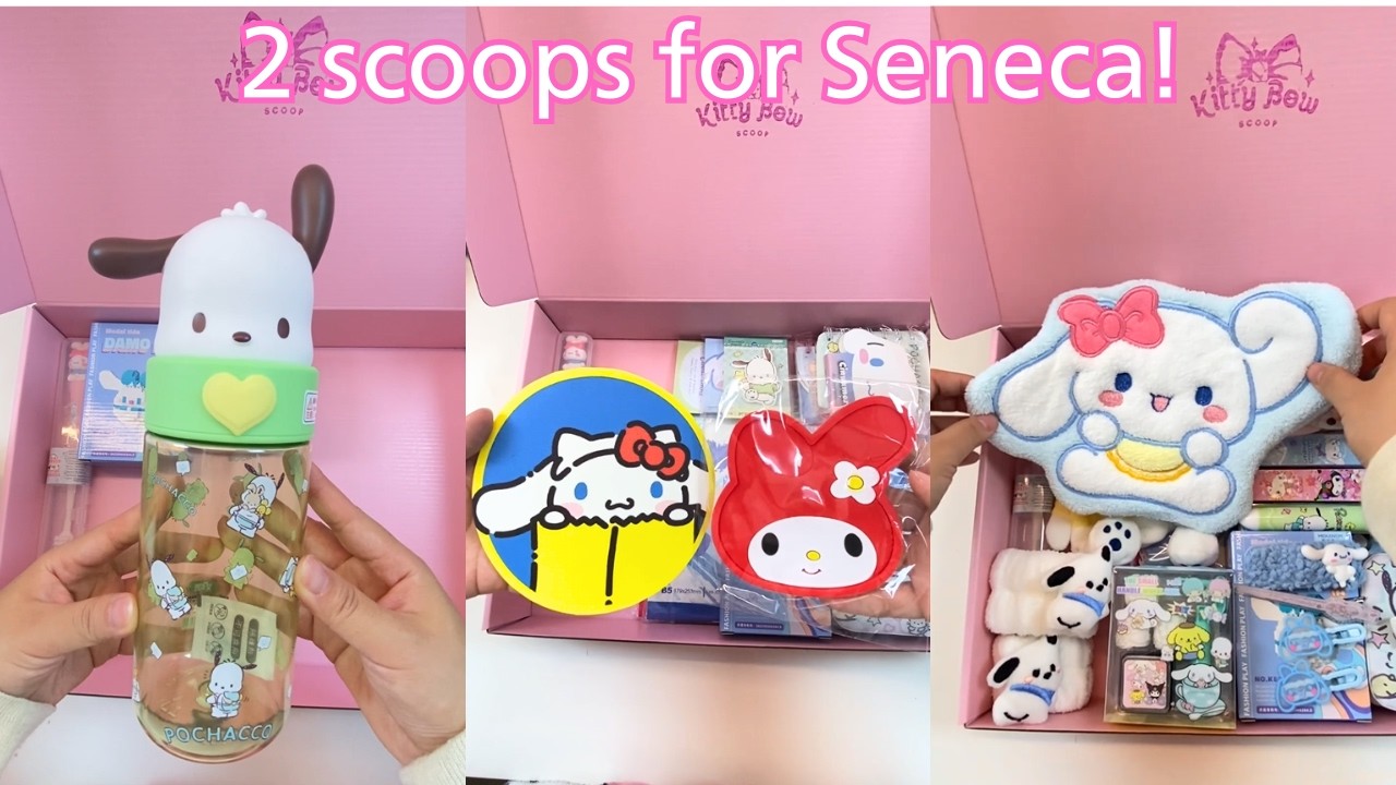 2 scoops order for Seneca! She and her daughter loves Cinnamoroll, Pochacoo and my melody