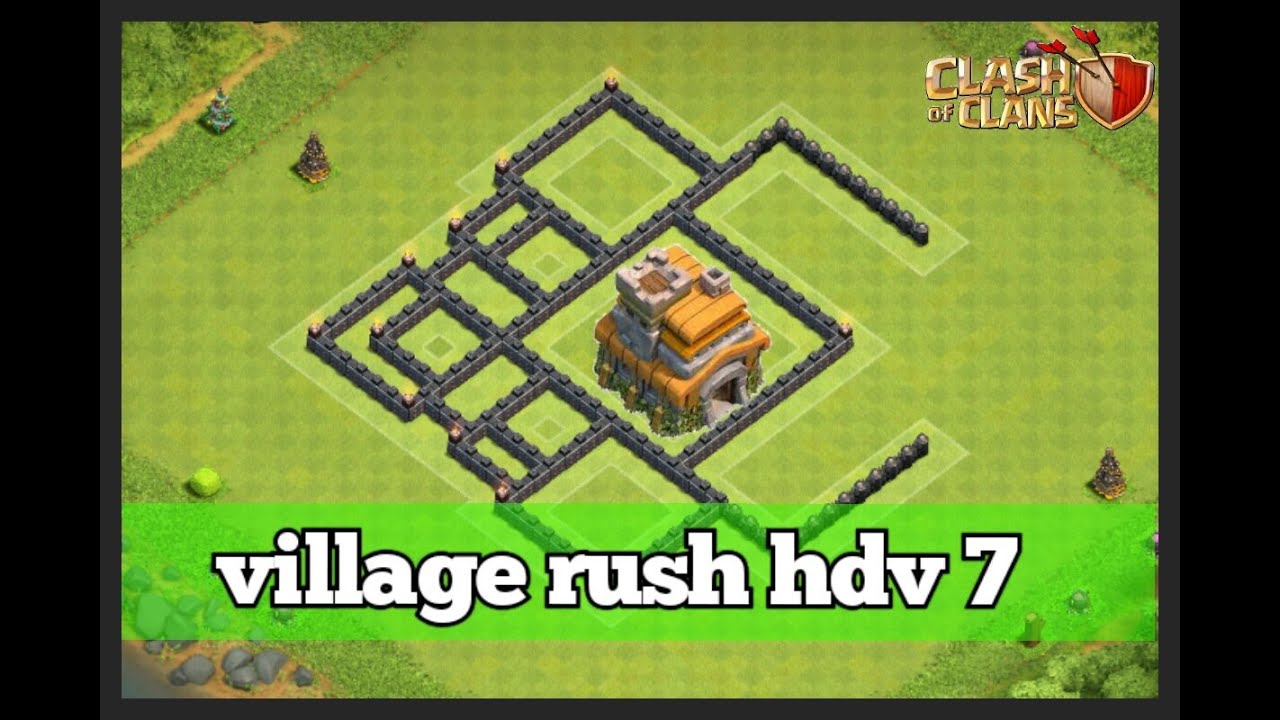 [Clash of clans] Village rush HDV 7 - YouTube