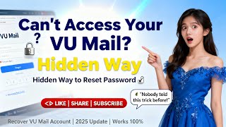 vu email password reset ┃VU Email Password Recovery Tutorial—Works 100% (Step-by-Step) ┃VU