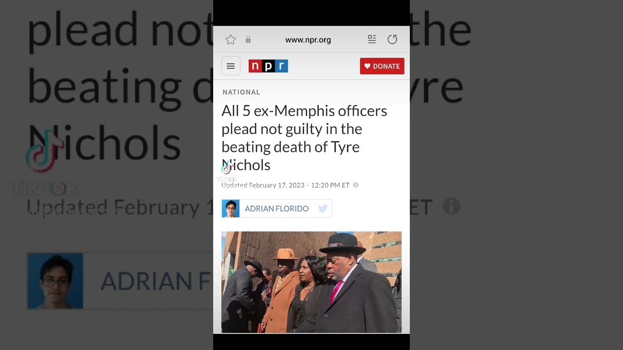 ⁣5 Memphis Cops involved in Tyre Nichols case plead not guilty. #tyrenichols #memphis