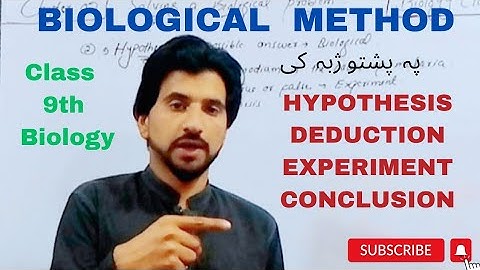 Biological Method steps Class 9th Biology |Hypothesis Deduction Experiment | Part 02