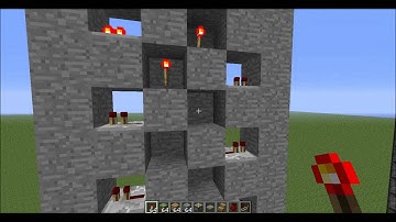 How to build a redstone zipper elevator in minecraft