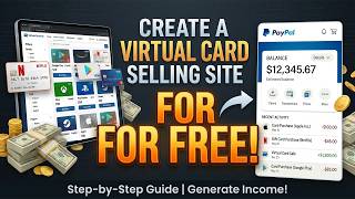Free Virtual Card Selling Website 2026 | Make Money Online Start Your Card Business Today
