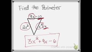 Area and Perimeter with Polynomials