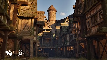 Medieval Alley Showcase | Unreal Engine | Game-Ready Assets