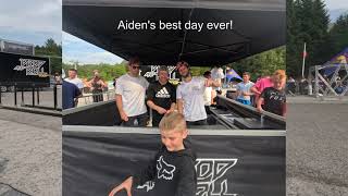 Aiden meet's Danny MacAskill Duncan Shaw Ben Travis Kriss Kyle Drop & Roll Tour & Red Bull Hardline