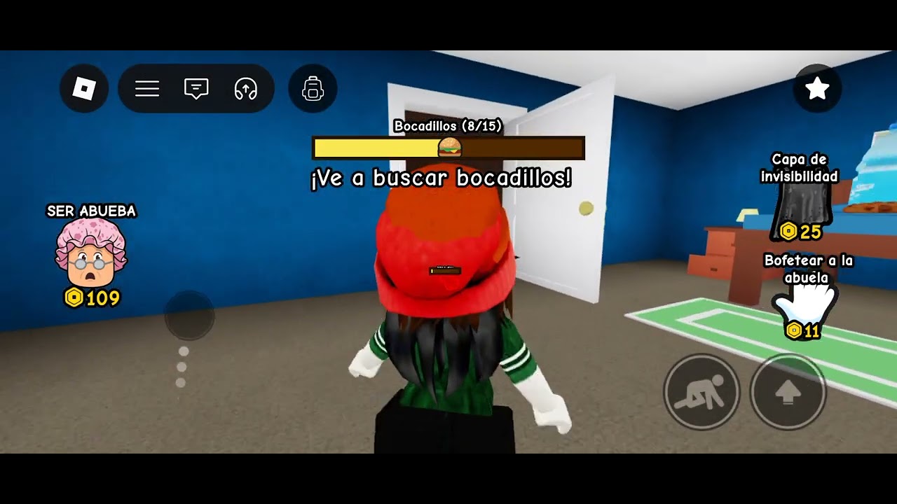 Jugando esconder de LA abuela 