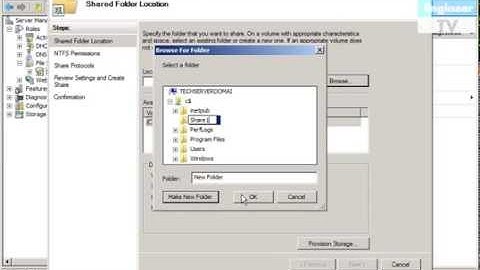 Installation of File Server and Share Folders in Windows Server 2008