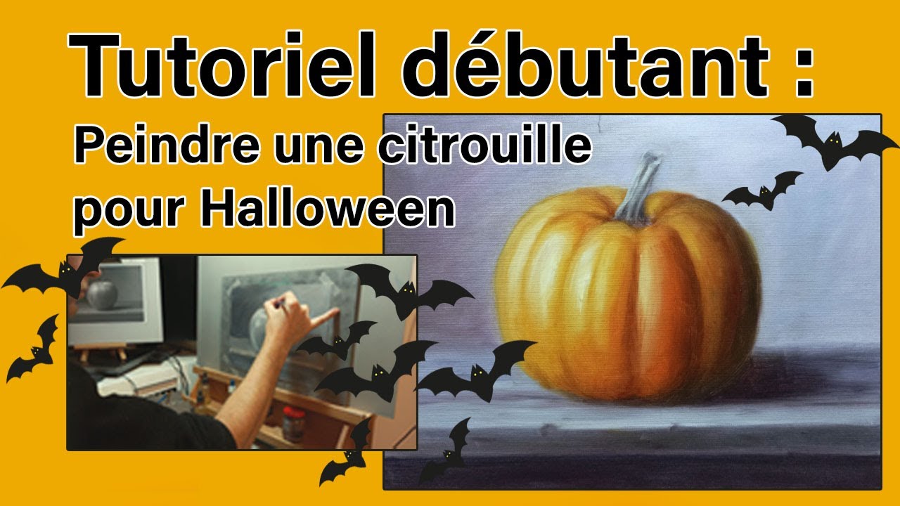 Tutoriel débutant : On peint une citrouille pour Halloween !