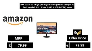 Hkc 20A6 50 Cm 20 Pollici Schermo Piatto A Led Per Pc Desktop
