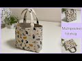 ポケットのいっぱいトートバッグ,How To Make Multipocket Totebag, Easy Sewing Tutorials, Diy