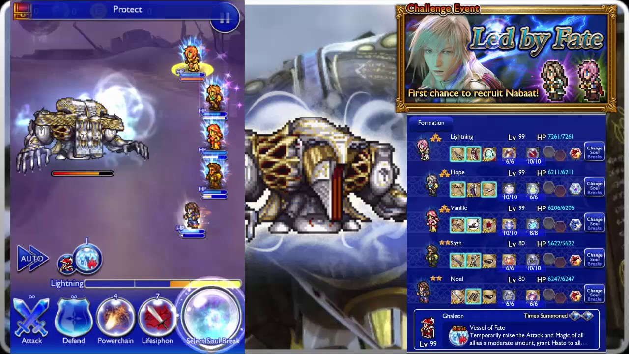 FFRK FF XIII - Led by Fate - The Godhead (Ultimate ++)