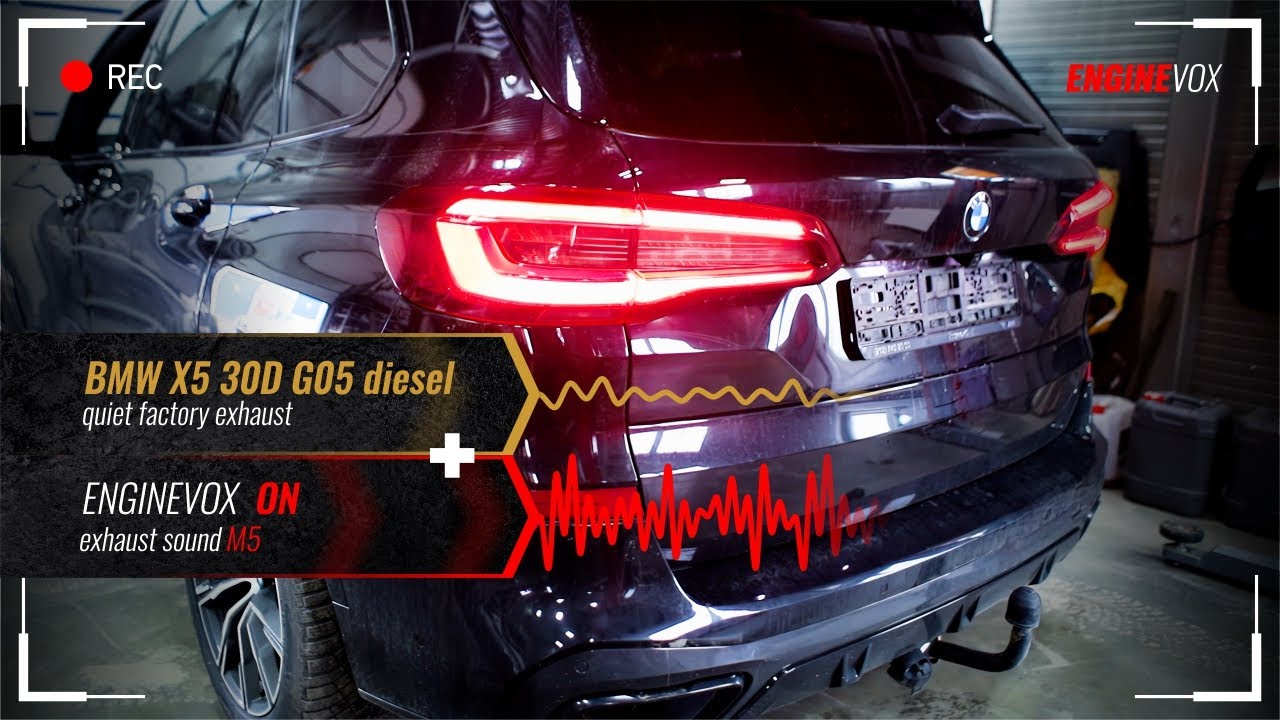Electronic active sound exhaust system BMW X5 30d g05 diesel #ENGINEVOX ...