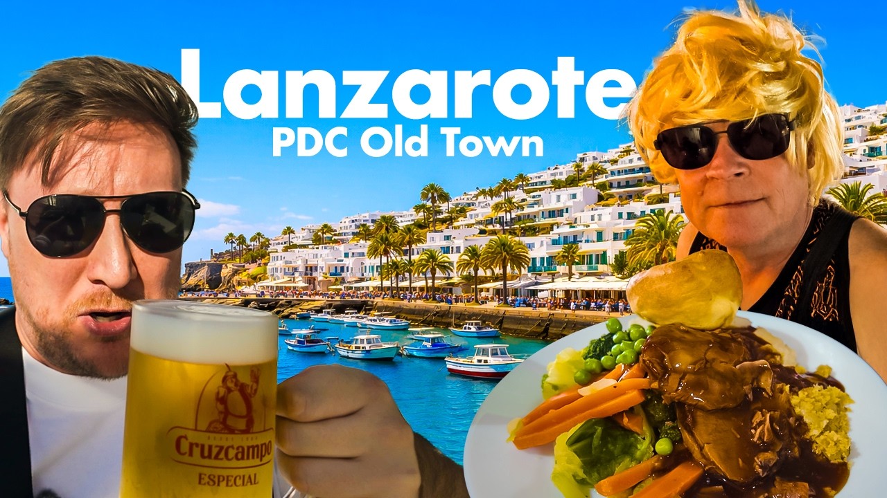 DAY DRINKING  in Puerto del Carmen Old Town! 🍻 Sunday Dinner, Football & PUB CRAWL