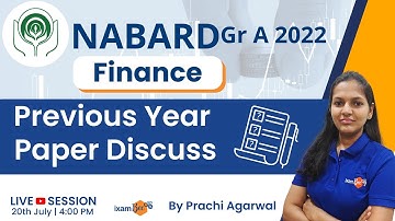 NABARD Gr A Finance 2022 | Previous Year Paper (2021)  | By Prachi Agarwal