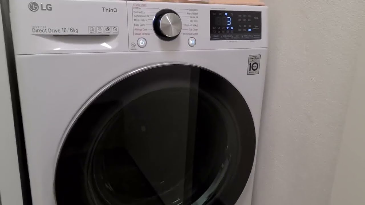 Noisy LG Washer Dryer WVC91410W 9 YouTube