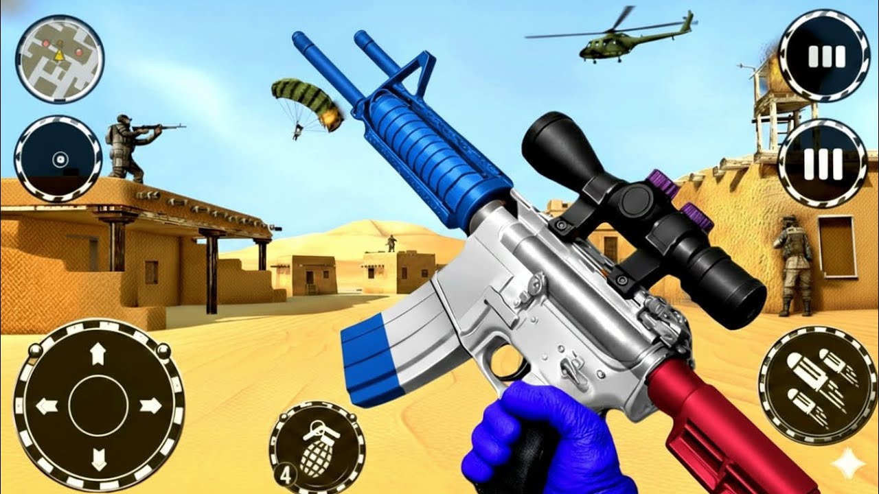 FPS Robot Shooter Strike Anti-Terrorist Shooting🚁🪂 New #2026​ Update  Android GamePlay