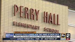 School calendar change could mean 5 more days at end of year
