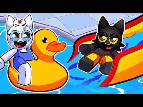 The Animal Hospital WENT TO the WATER PARK in Roblox