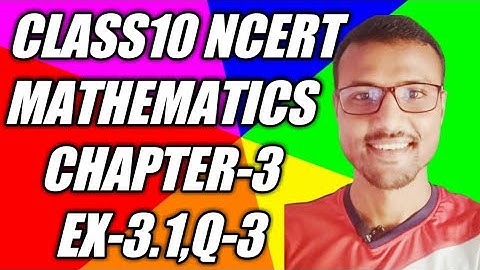 #NCERT#CLASS10#MATHEMATICS |CHAPTER-3, EXERCISE-3.1 | Q-3(PAIR OF LINEAR EQUATIONS IN TWO VARIABLES)