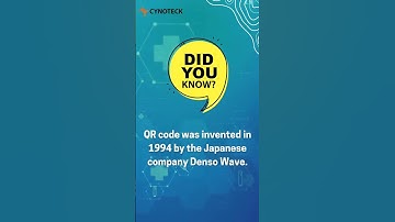 The QR code, was actually invented by a Japanese company called Denso Wave in 1994.